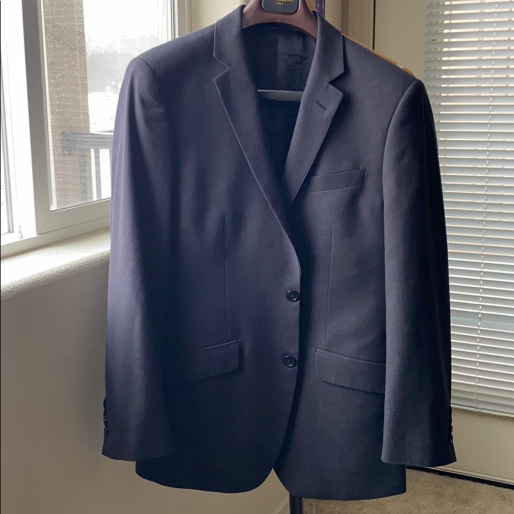 Italian Super 150 Wool Suit Statement Men’s Formal Wedding Jacket & Pants 38R